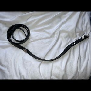 Black Belt with Silver Buckles